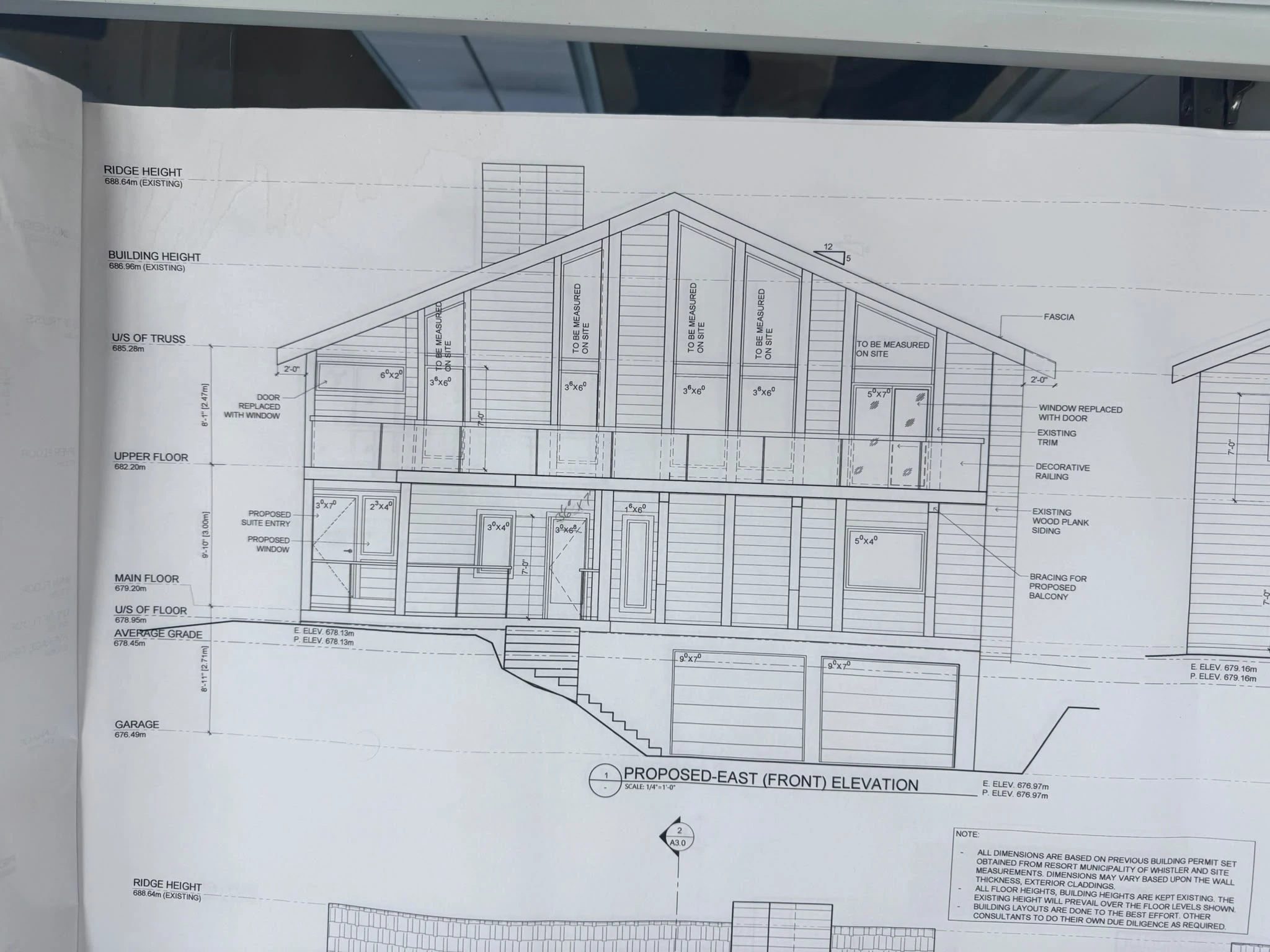 Client-supplied proposed elevation · design reference, not permit approval